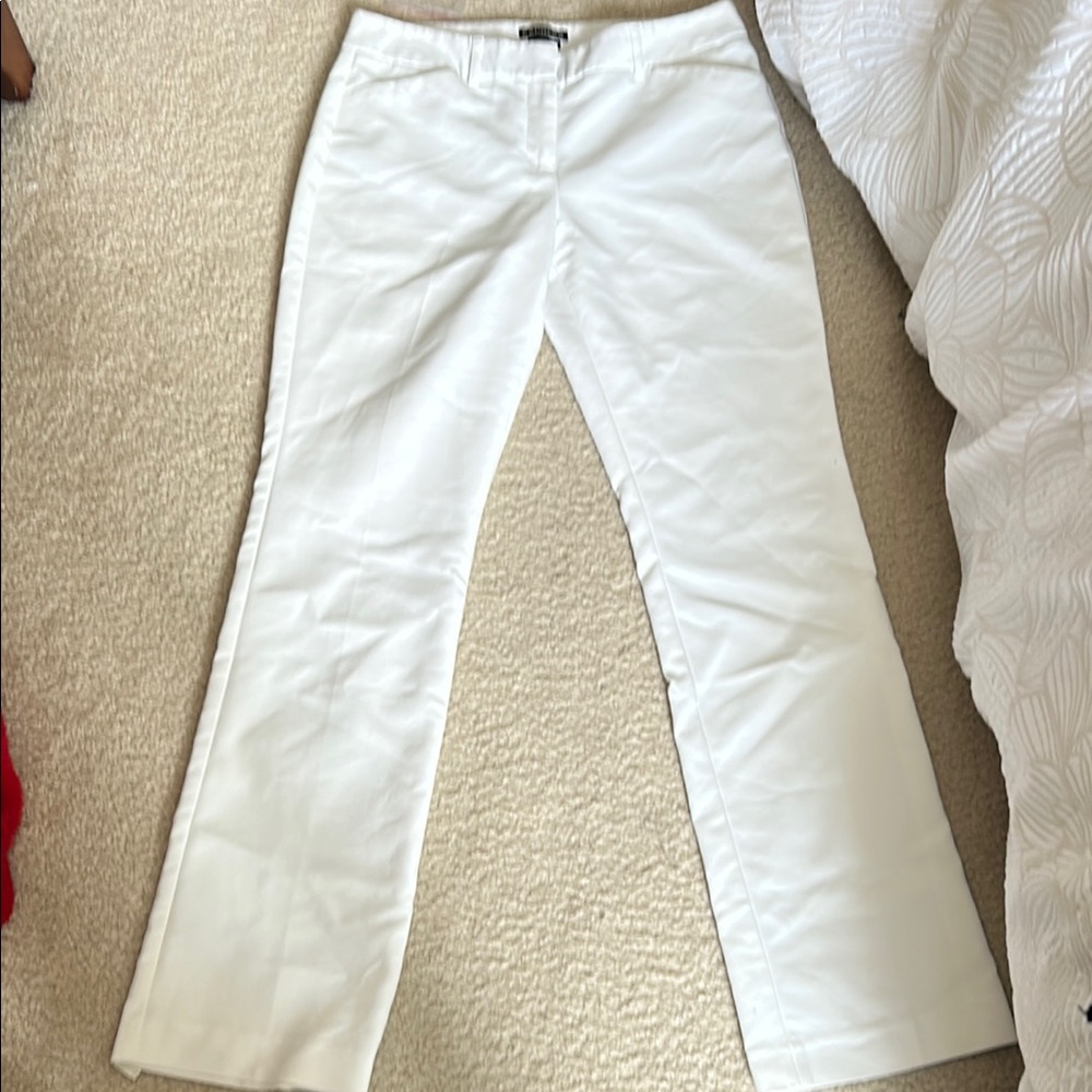 Express White Boot Cut Flare Pants